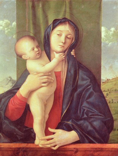 聖母子、1487年頃 作： Giovanni Bellini